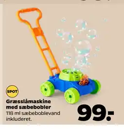 Netto Græsslåmaskine med sæbebobler tilbud