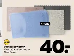 Netto Dækkeservietter tilbud