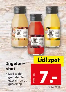 Lidl Ingefærshot tilbud