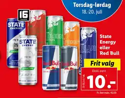 Lidl State Energy eller Red Bull tilbud