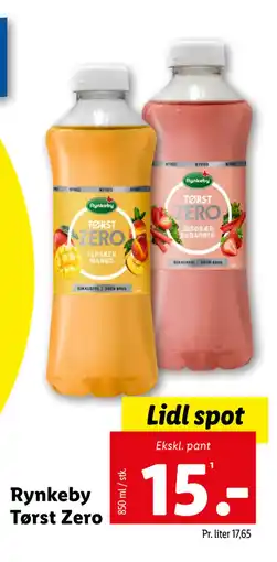 Lidl Rynkeby Tørst Zero tilbud