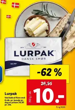 Lidl Lurpak tilbud