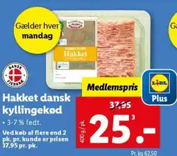 Lidl Hakket dansk kyllingekød tilbud