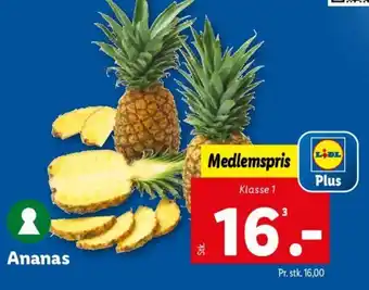 Lidl Ananas tilbud