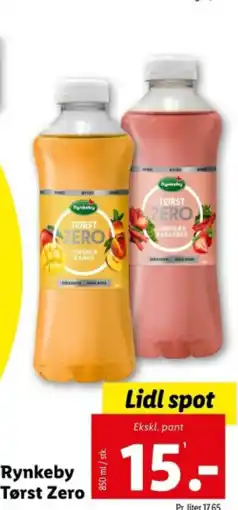 Lidl Rynkeby Tørst Zero tilbud