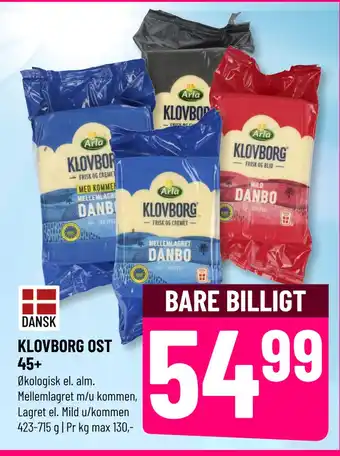 Løvbjerg KLOVBORG OST 45+ tilbud