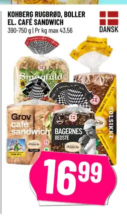 Løvbjerg KOHBERG RUGBRØD, BOLLER EL. CAFÉ SANDWICH tilbud