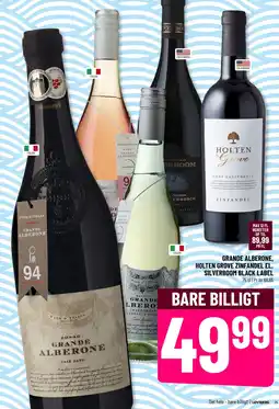 Løvbjerg GRANDE ALBERONE, HOLTEN GROVE ZINFANDEL EL. SILVERBOOM BLACK LABEL tilbud