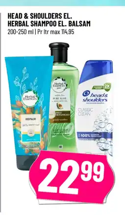 Løvbjerg HEAD & SHOULDERS EL. HERBAL SHAMPOO EL. BALSAM tilbud