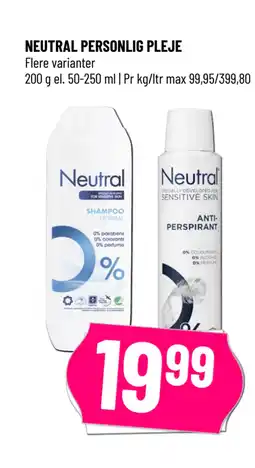 Løvbjerg NEUTRAL PERSONLIG PLEJE tilbud