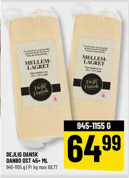 Løvbjerg DEJLIG DANSK DANBO OST 45+ ML tilbud