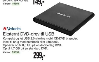 Harald Nyborg Eksternt DVD-drev til USB tilbud