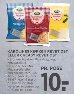 MENY Revet ost Pizzatopping tilbud