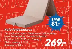 Bilka Foldemadras tilbud
