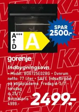Bilka Indbygningsovn tilbud