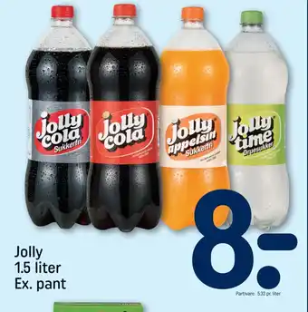 REMA 1000 Jolly 1.5 liter Ex. pant tilbud