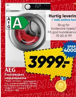 Bilka Frontbetjent vaskemaskine tilbud