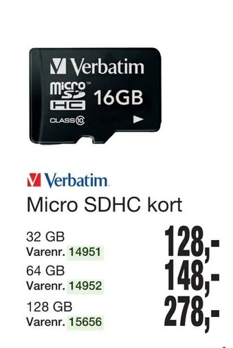 Harald Nyborg Micro SDHC kort tilbud