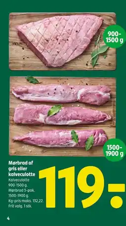 Coop 365 Mørbrad af gris eller kalveculotte tilbud