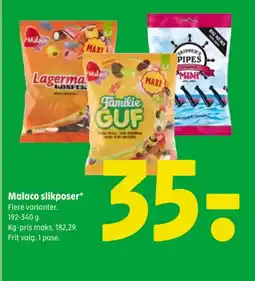 Coop 365 Malaco slikposer tilbud