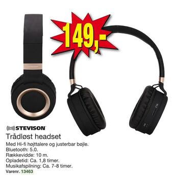 Harald Nyborg Trådløst headset tilbud