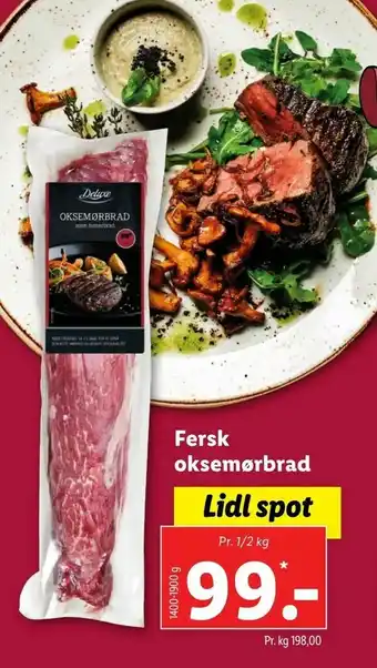 Fersk oksemørbrad