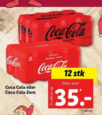 Let-Køb Coca Cola eller Coca Cola Zero tilbud