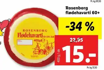 Let-Køb Rosenborg flødehavarti 60+ tilbud