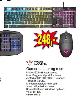 Harald Nyborg Gamertastatur og mus tilbud