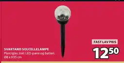 JYSK SVARTAND SOLCELLELAMPE tilbud
