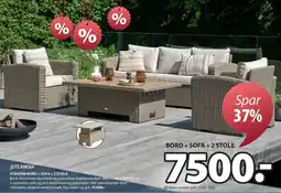 JYSK STAVERN BORD + SOFA + 2 STOLE tilbud