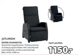 JYSK DOVRE LOUNGESTOL tilbud