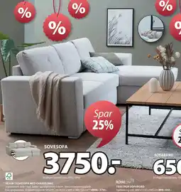 JYSK VEJLBY SOVESOFA MED CHAISELONG tilbud