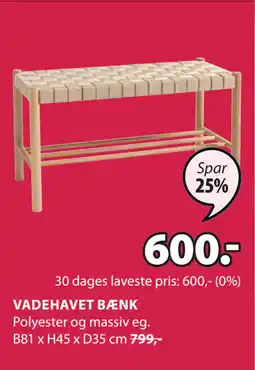 VADEHAVET BÆNK