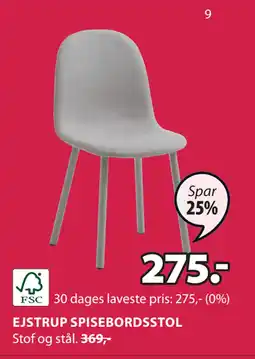 JYSK EJSTRUP SPISEBORDSSTOL tilbud