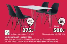 JYSK BANNERUP BORD tilbud
