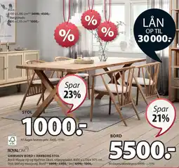JYSK ARNBORG STOL tilbud