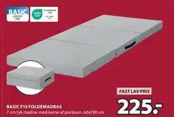 JYSK BASIC F15 FOLDEMADRAS tilbud
