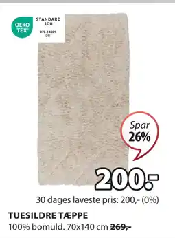 JYSK TUESILDRE TÆPPE tilbud