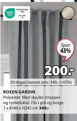 JYSK ROXEN GARDIN tilbud