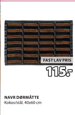 JYSK NAVR DØRMÅTTE tilbud
