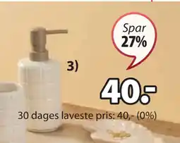 JYSK STENINGE SÆBEDISPENSER tilbud