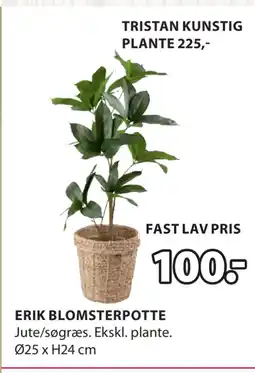 JYSK ERIK BLOMSTERPOTTE tilbud