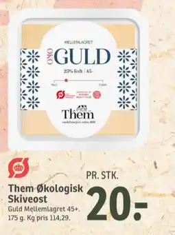 SPAR Skiveost Øko Guld tilbud