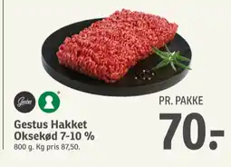 SPAR Hakket oksekød 7-10% tilbud