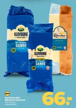 Netto Skæreost Danbo Mellemlagret tilbud