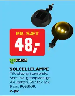 jem & fix SOLCELLELAMPE tilbud