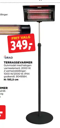 jem & fix TERRASSEVARMER tilbud