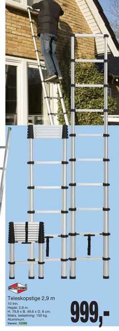 Harald Nyborg Teleskopstige 2,9 m tilbud