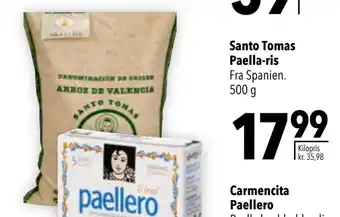 Citti Santo Tomas Paella-ris tilbud
